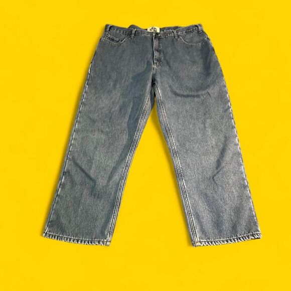 Vintage 1990s Old Mill Fleece-Lined Jeans – Blue Denim – Size 42x30 - Picture 1 of 4